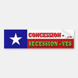 Toegeven - NEE, Afscheiden - JA Bumpersticker