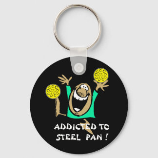 Toegevoegd aan een sleutelketen van Steel Pan Sleutelhanger
