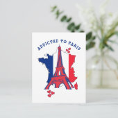 TOEGEVOEGD AAN PARIS Eiffeltoren Briefkaart (Staand voorkant)