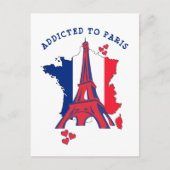 TOEGEVOEGD AAN PARIS Eiffeltoren Briefkaart (Voorkant)