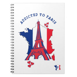 TOEGEVOEGD AAN PARIS Eiffeltoren Monogram Notitieboek