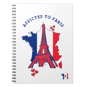 TOEGEVOEGD AAN PARIS Eiffeltoren Monogram Notitieboek