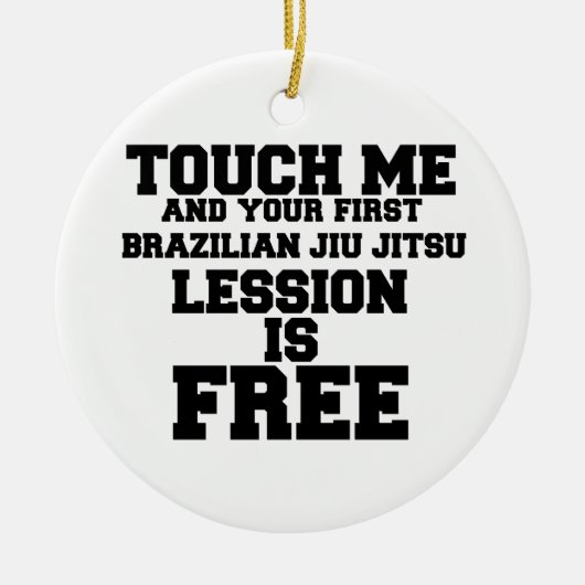 TOEGEVOEGD ME EN JE EERSTE BRAZILIAN-JIE-JITSU LES KERAMISCH ORNAMENT (Voorkant)