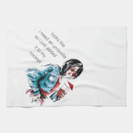 Toegevoegd paraplu theedoek