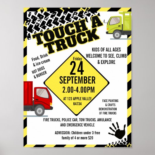 TOEGEVOEGD themaevenement TRUCK Poster (Voorkant)