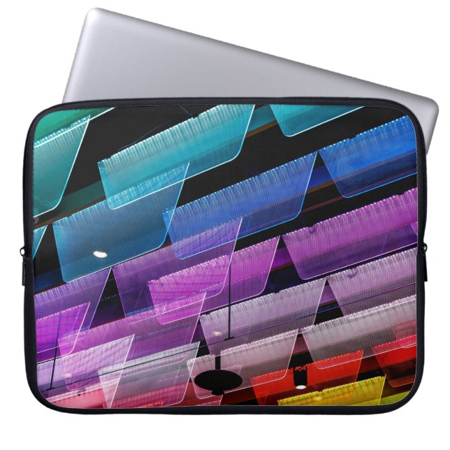 Toegevoegde kleurplafonddecor laptop sleeve (Voorkant)
