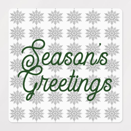 Toegevoegde Snowflakes Envelopzegels/labels Labels (Design 1)