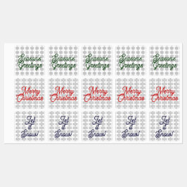 Toegevoegde Snowflakes Envelopzegels/labels Labels