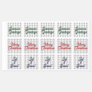 Toegevoegde Snowflakes Envelopzegels/labels Labels