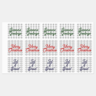 Toegevoegde Snowflakes Envelopzegels/labels Labels