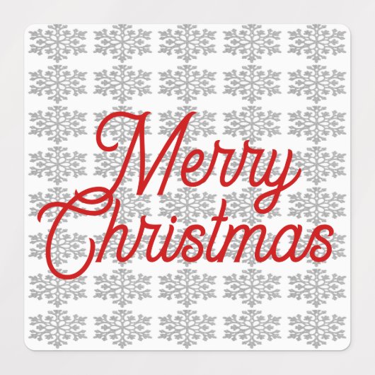 Toegevoegde Snowflakes Envelopzegels/labels Labels (Design 2)