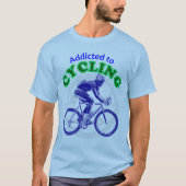Toegewezen aan het fietsen van Geweldige inktschet T-shirt (Voorkant)