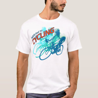 Toegewezen aan het fietsen van het ontwerp van de  t-shirt