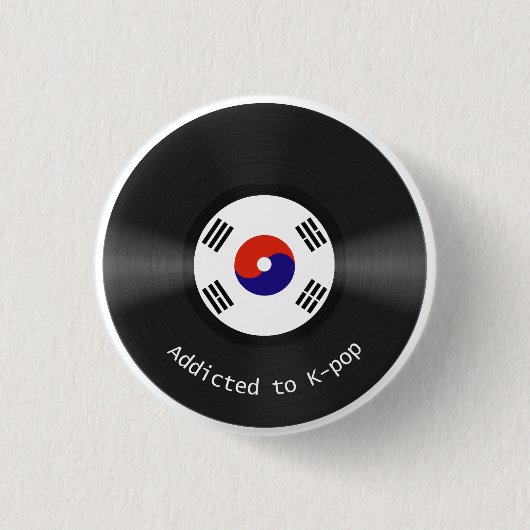 Toegewezen aan Kpop-toets Ronde Button 3,2 Cm (Voorkant)