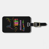 Toegewezen aan laboratoria bagagelabel (Voorkant horizontaal)