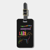 Toegewezen aan laboratoria bagagelabel (Voorkant verticaal)