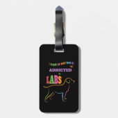 Toegewezen aan laboratoria bagagelabel (Achterkant verticaal)