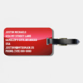 Toegewezen aan Las Vegas, Nevada Bagagelabel (Achterkant horizontaal)