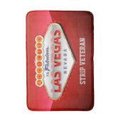 Toegewezen aan Las Vegas, Nevada Funny Sign Badmat (Voorkant Verticaal)