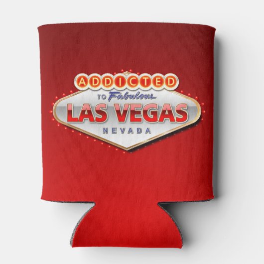 Toegewezen aan Las Vegas, Nevada Funny Sign Blikjeskoeler (Achterkant)