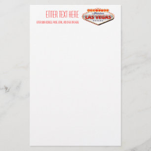 Toegewezen aan Las Vegas, Nevada Funny Sign Briefpapier