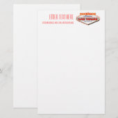 Toegewezen aan Las Vegas, Nevada Funny Sign Briefpapier (Voorkant / Achterkant)