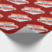 Toegewezen aan Las Vegas, Nevada Funny Sign Cadeaupapier (Hoek)