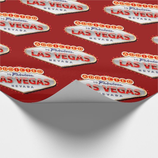 Toegewezen aan Las Vegas, Nevada Funny Sign Cadeaupapier (Hoek)