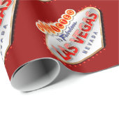 Toegewezen aan Las Vegas, Nevada Funny Sign Cadeaupapier (Rol Hoek)