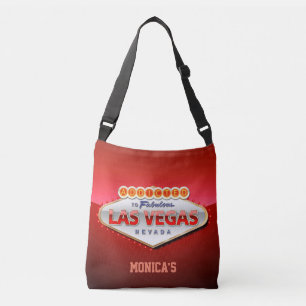 Toegewezen aan Las Vegas, Nevada Funny Sign Crossbody Tas