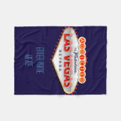 Toegewezen aan Las Vegas, Nevada Funny Sign Fleece Deken (Voorkant (Horizontaal))