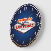 Toegewezen aan Las Vegas, Nevada Funny Sign Grote Klok (Hoek)