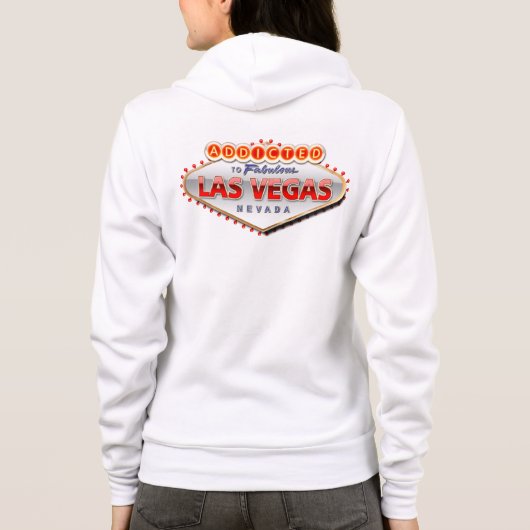 Toegewezen aan Las Vegas, Nevada Funny Sign Hoodie (Achterkant)