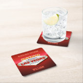 Toegewezen aan Las Vegas, Nevada Funny Sign Kartonnen Onderzetters (Insitu)