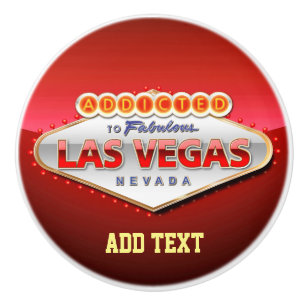 Toegewezen aan Las Vegas, Nevada Funny Sign Keramische Knop