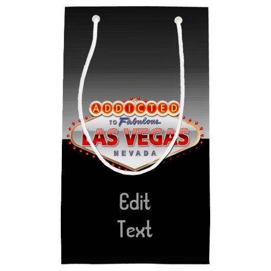 Toegewezen aan Las Vegas, Nevada Funny Sign Klein Cadeauzakje (Voorkant)