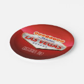 Toegewezen aan Las Vegas, Nevada Funny Sign Papieren Bordje (Gekanteld)