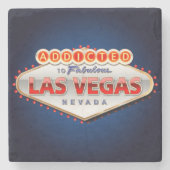 Toegewezen aan Las Vegas, Nevada Funny Sign Stenen Onderzetter (Voorkant)