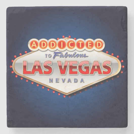 Toegewezen aan Las Vegas, Nevada Funny Sign Stenen Onderzetter (Voorkant)
