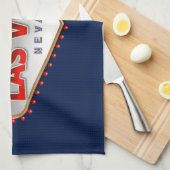 Toegewezen aan Las Vegas, Nevada Funny Sign Theedoek (Quarter Fold)