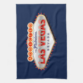 Toegewezen aan Las Vegas, Nevada Funny Sign Theedoek (Verticaal)