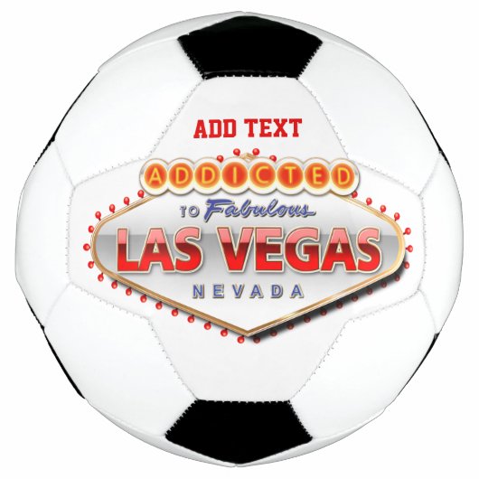 Toegewezen aan Las Vegas, Nevada Funny Sign Voetbal (Voorkant)