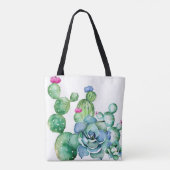 Toegewezen aan Succulents Canvas tas (Achterkant)