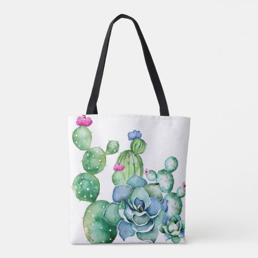 Toegewezen aan Succulents Canvas tas (Achterkant)