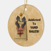 Toegewezen aan Yard Sales! Verslaafde versiering Keramisch Ornament (Links)