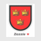 Toegewezen armen van St. Etheldreda (Audrey) - 1-U Sticker (Vel)