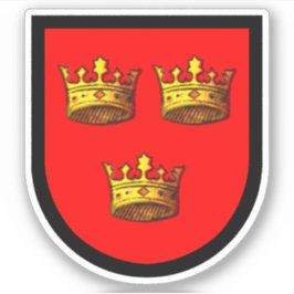 Toegewezen armen van St. Etheldreda (Audrey) - 1-U Sticker