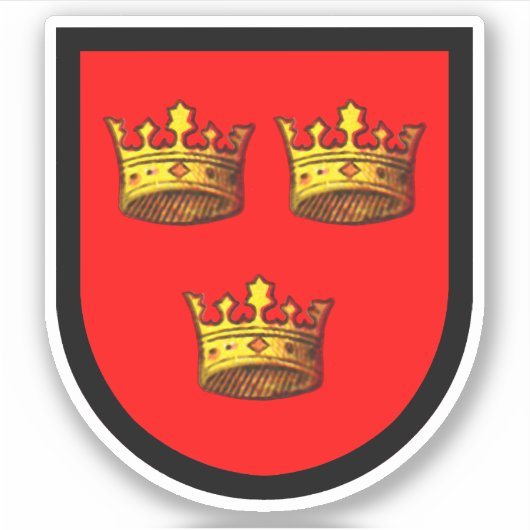 Toegewezen armen van St. Etheldreda (Audrey) - 1-U Sticker (Voorkant)