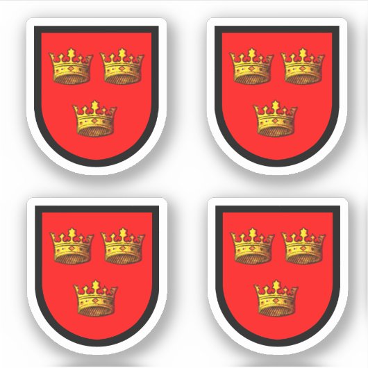 Toegewezen armen van St. Etheldreda (Audrey) - 4-U Sticker (Voorkant)