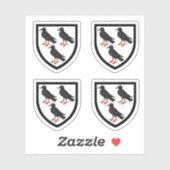 Toegewezen armen van St. Thomas Becket - 4Up White Sticker (Vel)